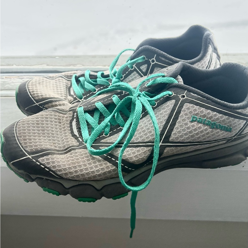 Patagonia Gray and Teal Athletic Shoes